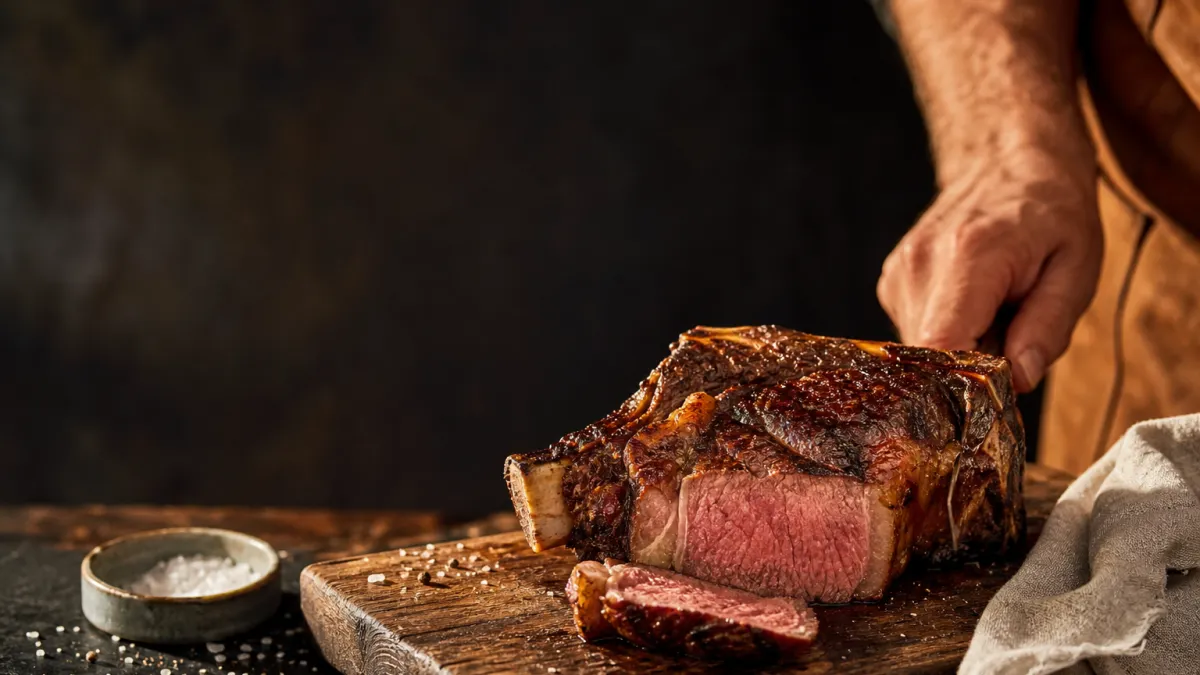 Côte de bœuf au four : le guide pour une viande tendre et rosée