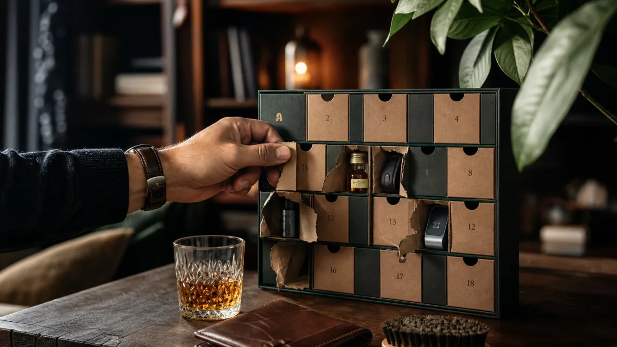 Top calendrier de l'avent homme 2026 : soins, tech et whisky